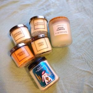 Bath & Body Works and Candlefolk Mini Candles